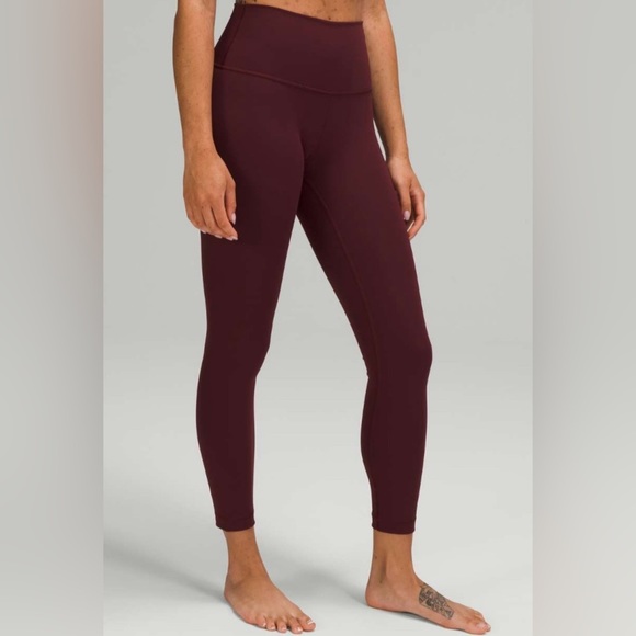 Lululemon Wunder Under High-Rise Tight Luxtreme in Red Merlot Size 18 - Picture 1 of 8